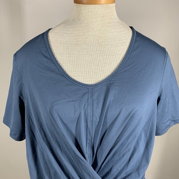 Lululemon Blue Front Twist Tee T-shirt Women’s Sz 8, M - Picture 2 of 5